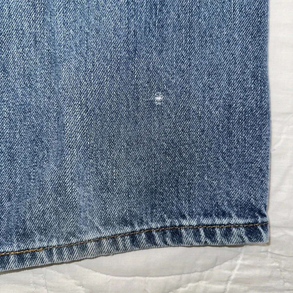 Levi's 505 Men's‎ Jeans W36 L34 Blue Denim Regular Fit Straight Leg Mid Rise Zip